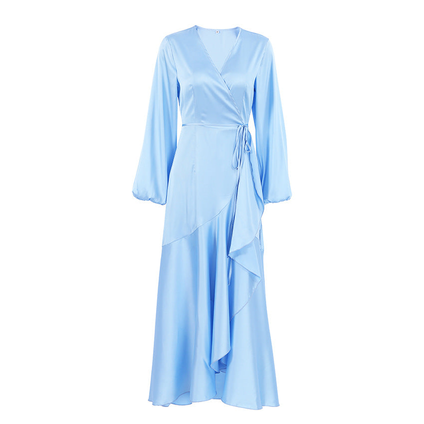 Elegant High Waist Long Sleeves Dresses