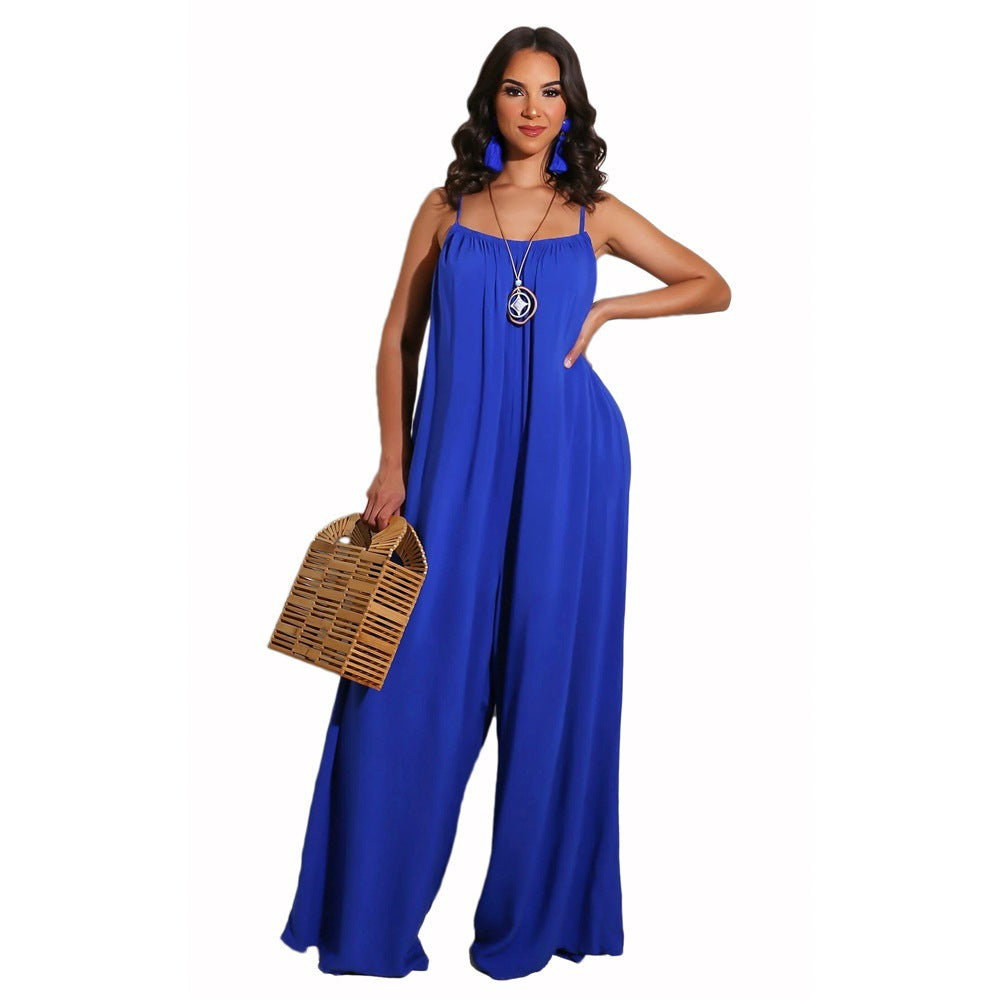 Sexy Casual Spaghetti Straps Women Jumpsuits