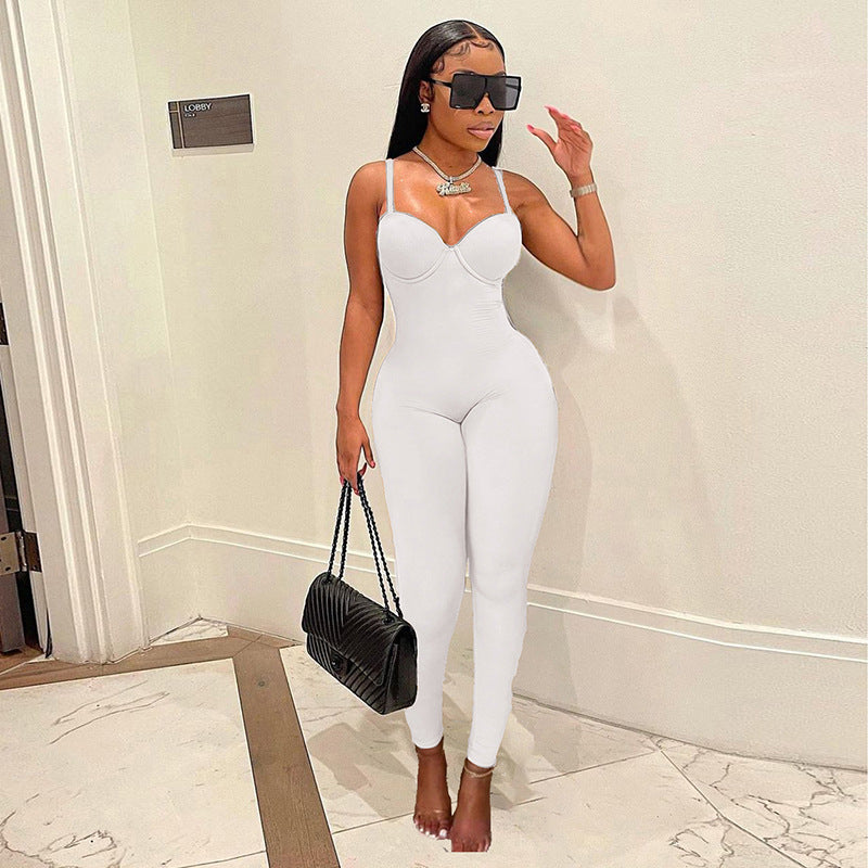 Sexy High Waist Casual Women Sports Jumpsuits