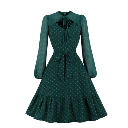 Elegant Tulle Ruffled Long Sleeves Dresses