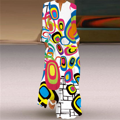 Geometry Design Plus Sizes Long Dresses