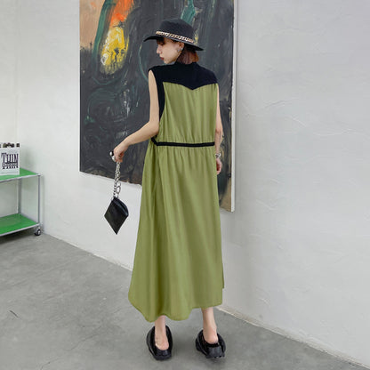 Fashion Summer Sleeveless Long Shirts Dresses