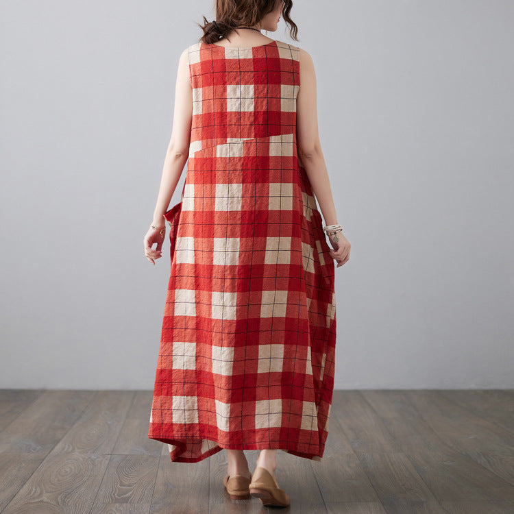 Summer Plus Sizes Linen Long Dresses for Women