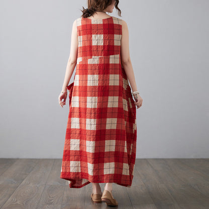 Summer Plus Sizes Linen Long Dresses for Women