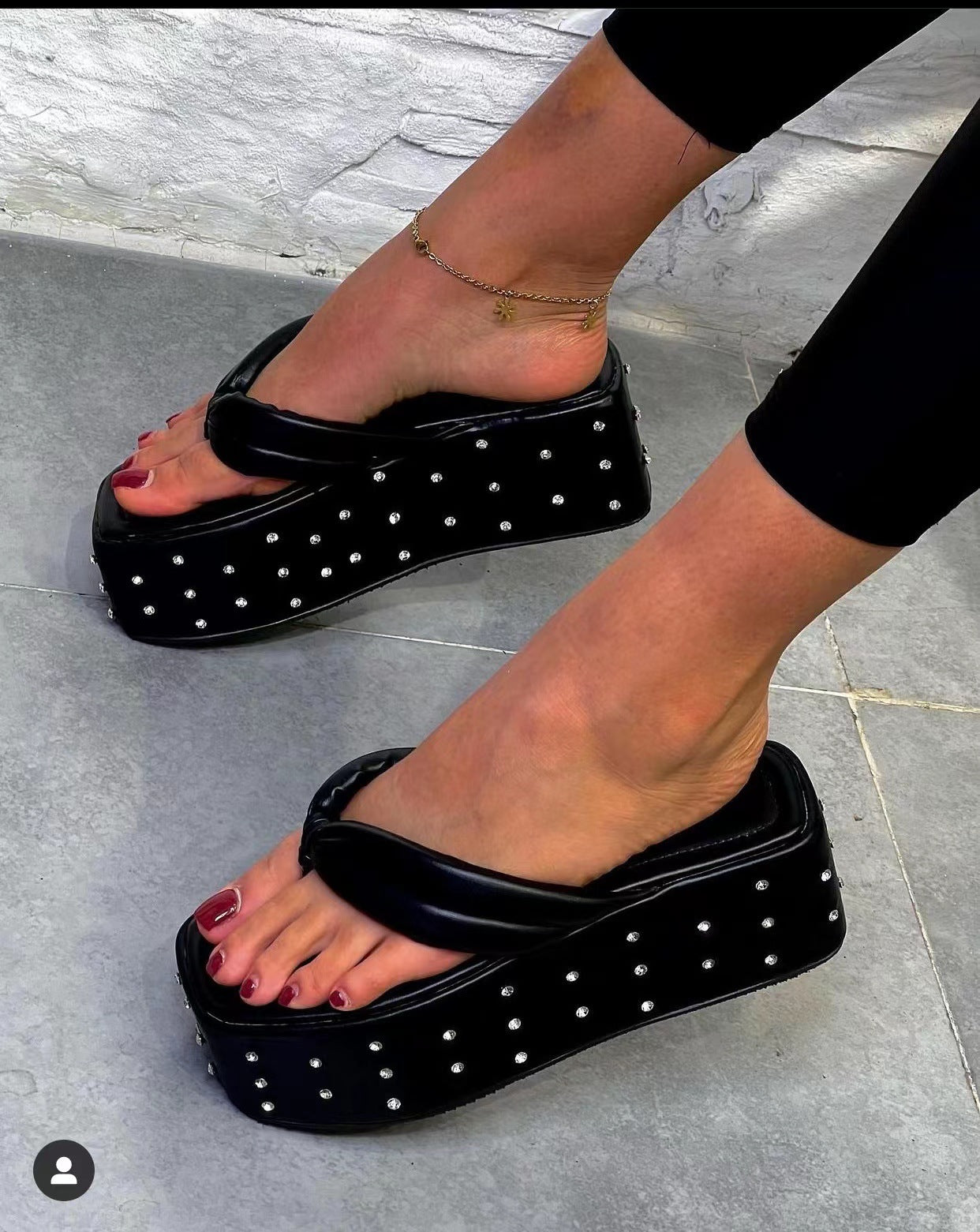 Comfort Summer Flip Flop Flat High Heels Slippers for Women