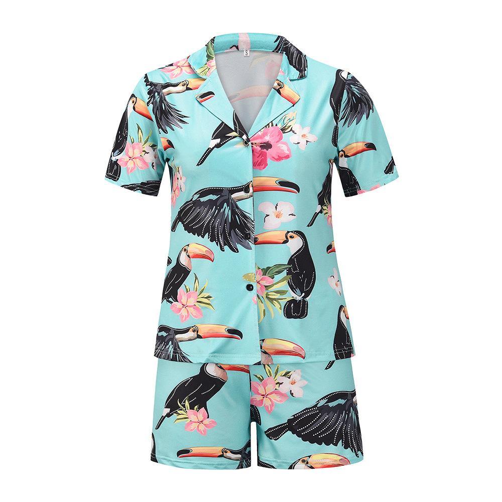 Fashion Women Casual Tops and Short Pants-STYLEGOING
