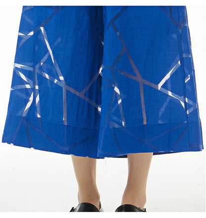 Summer Leisure Plus Sizes Wide Legs Pants