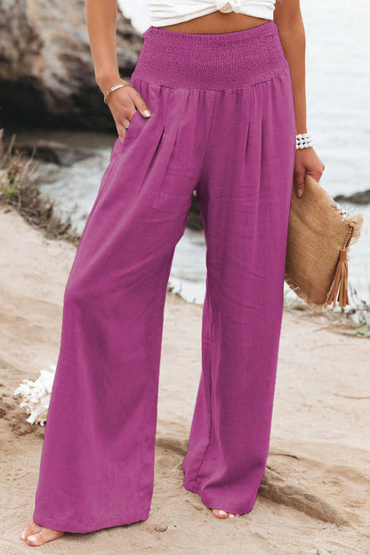 Casual Linen Summer Wide Legs Pants for Women