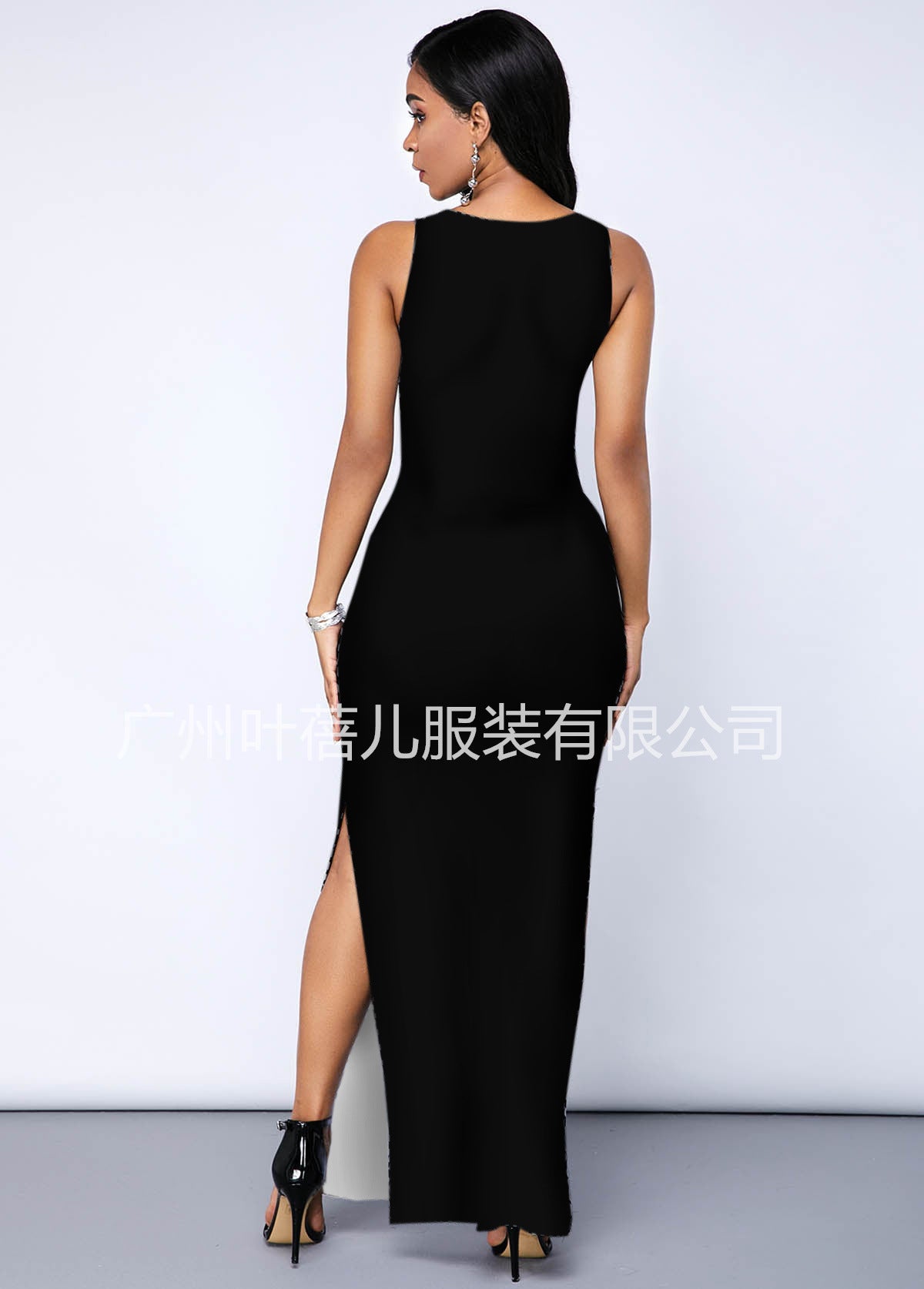 Women Sleeveless Foral Print Sexy Mermaid Dresses