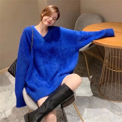 Warm Thick Winter Knitting Top Sweaters for Women