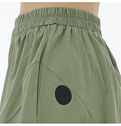 Designed Summer Plus Sizes Wide Legs Pants