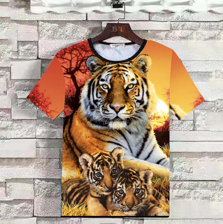 Summer 3D Animal Print Men T Shirts-STYLEGOING