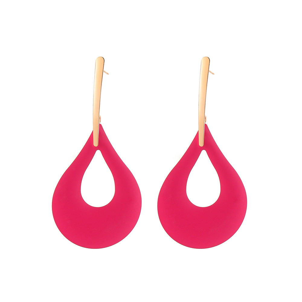 Fashion Geometry Design Women Drop Earrings