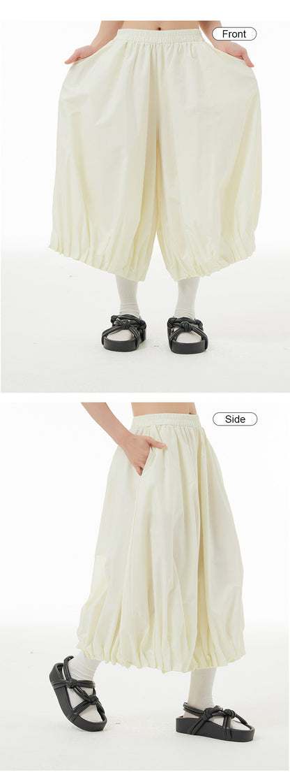 Designed Summer Plus Sizes Cropped Pants