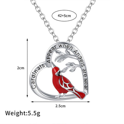Lovely Red Birds Designed  Necklace for Women