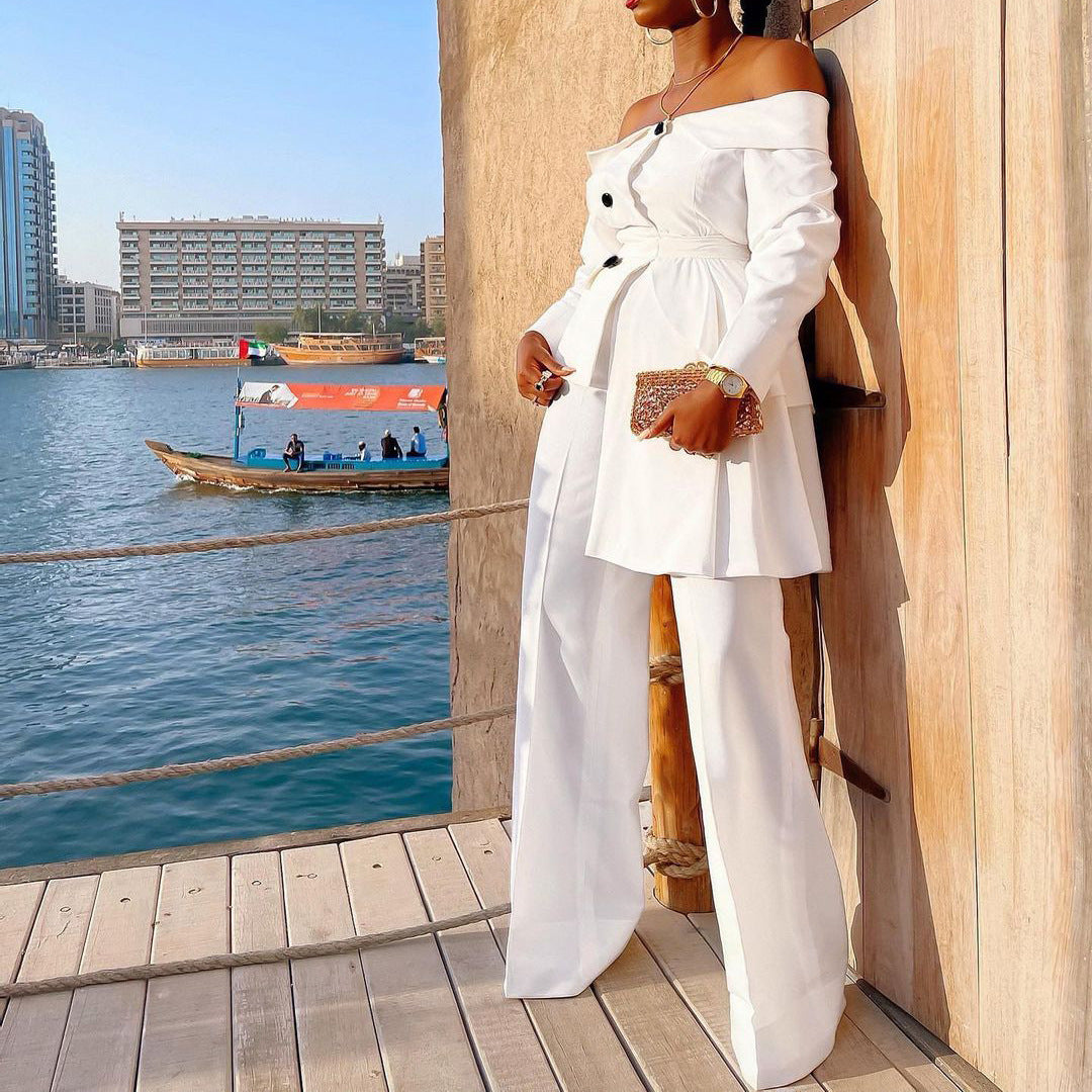 Designed Fashion Women Blazers & Pants Outfits