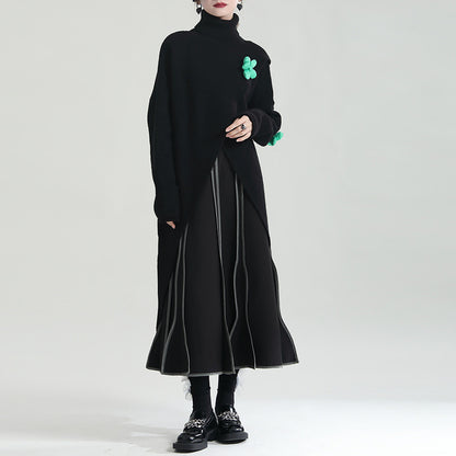 Elegant Women Long Knitting Cozy Dresses