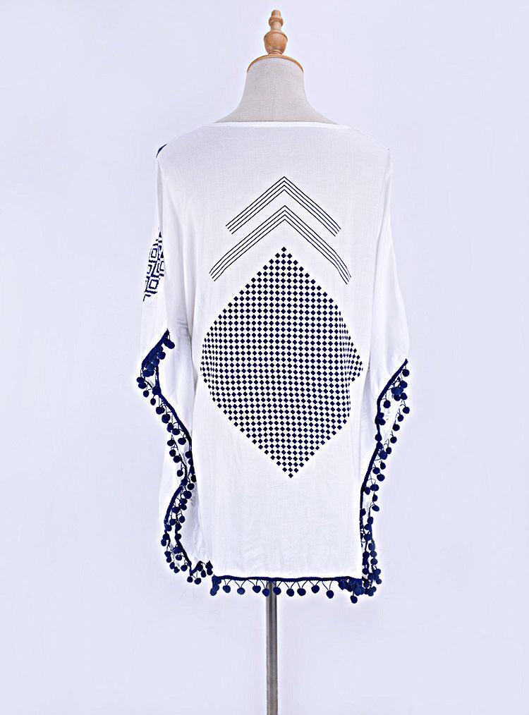 Boho Tassels Summer Holiday Bikini Cover Up Dresses