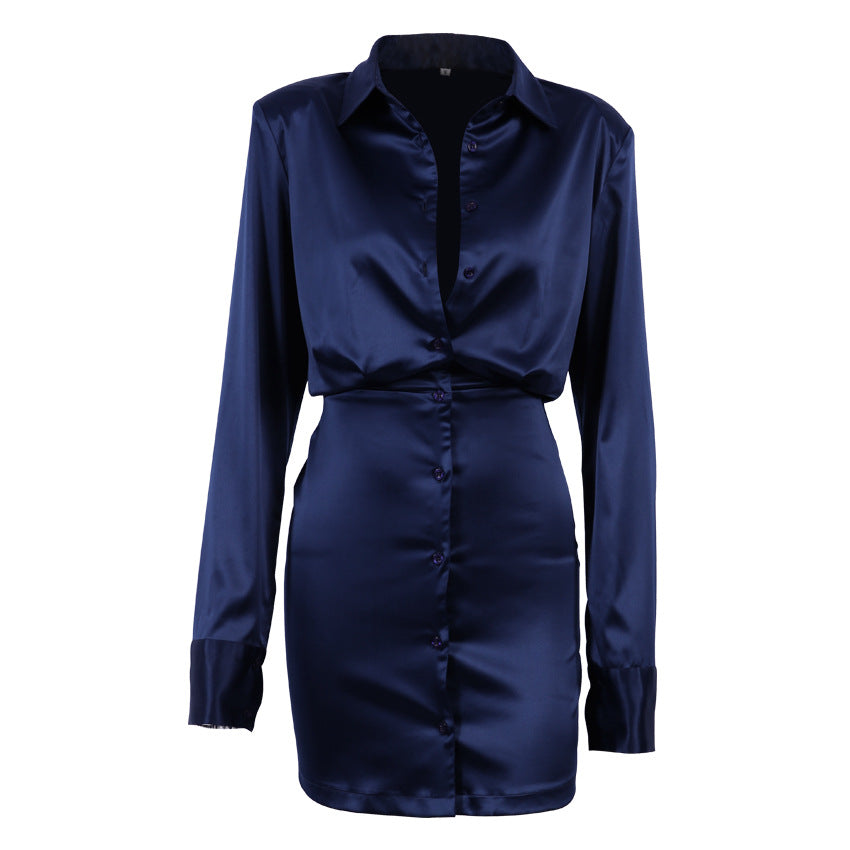 Sexy Classy Long Sleeves Sheath Shirts Dresses