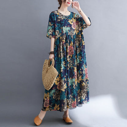 Vintage Linen Summer Long Dresses