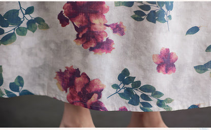 Women Summer Linen Plus Sizes Long Cozy Dresses