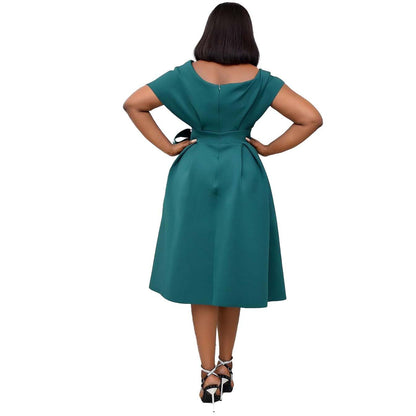 Women Summer Off The Shoulder Party Evening Dresses-STYLEGOING