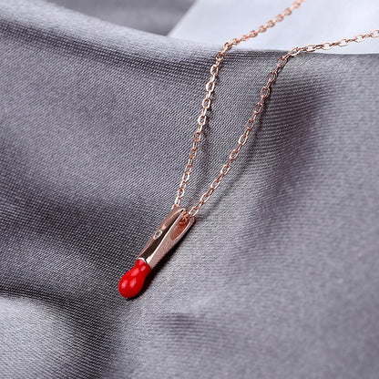 Silver Gold Plated Match Design Fashion Clavicle Necklace