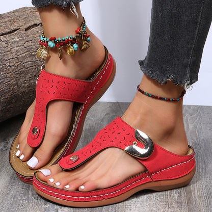 Summer Flip Flop PU Summer Beach Slippers
