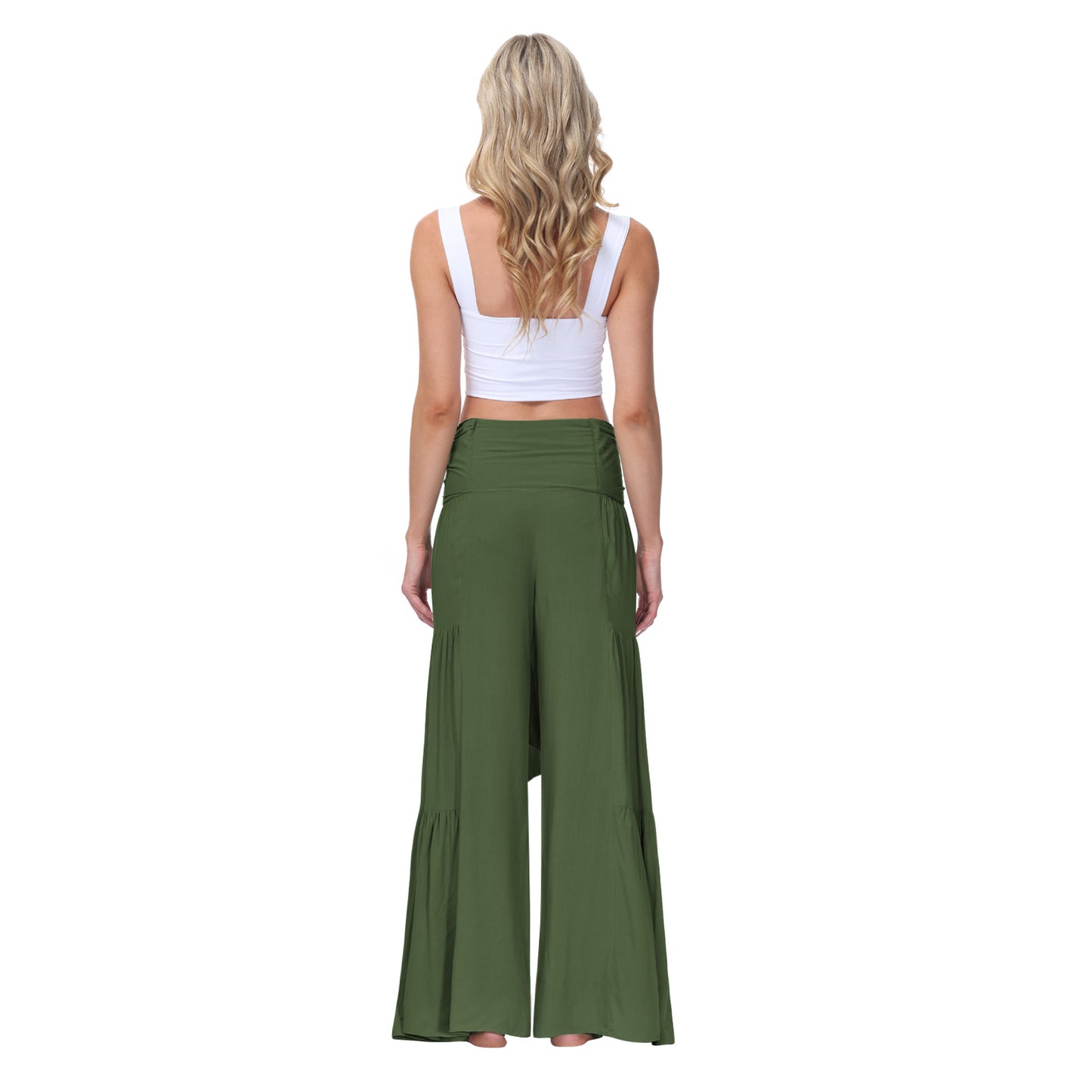 Casual Elastic Waist Loose Pants for Women