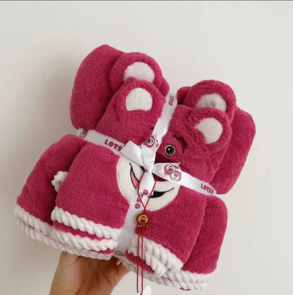 Animal Design Fast Drying Towel and Bath Towel Sets