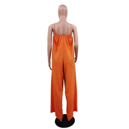 Sexy Casual Spaghetti Straps Women Jumpsuits