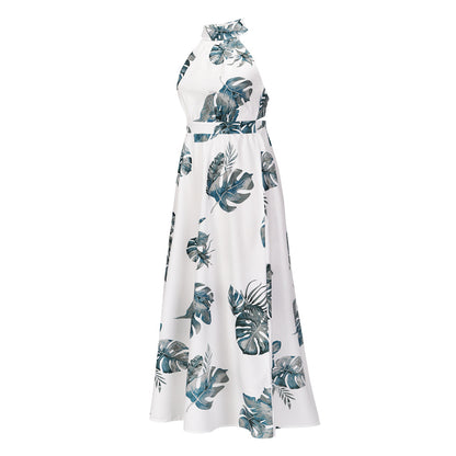Sexy Halter Summer Long Holiday Beach Dresses