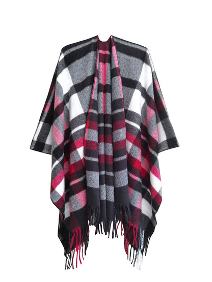 Winter Tassels Shawls Cape for Women