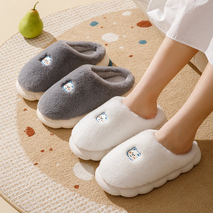 Comfortable Winter Plush Slippers for Couple