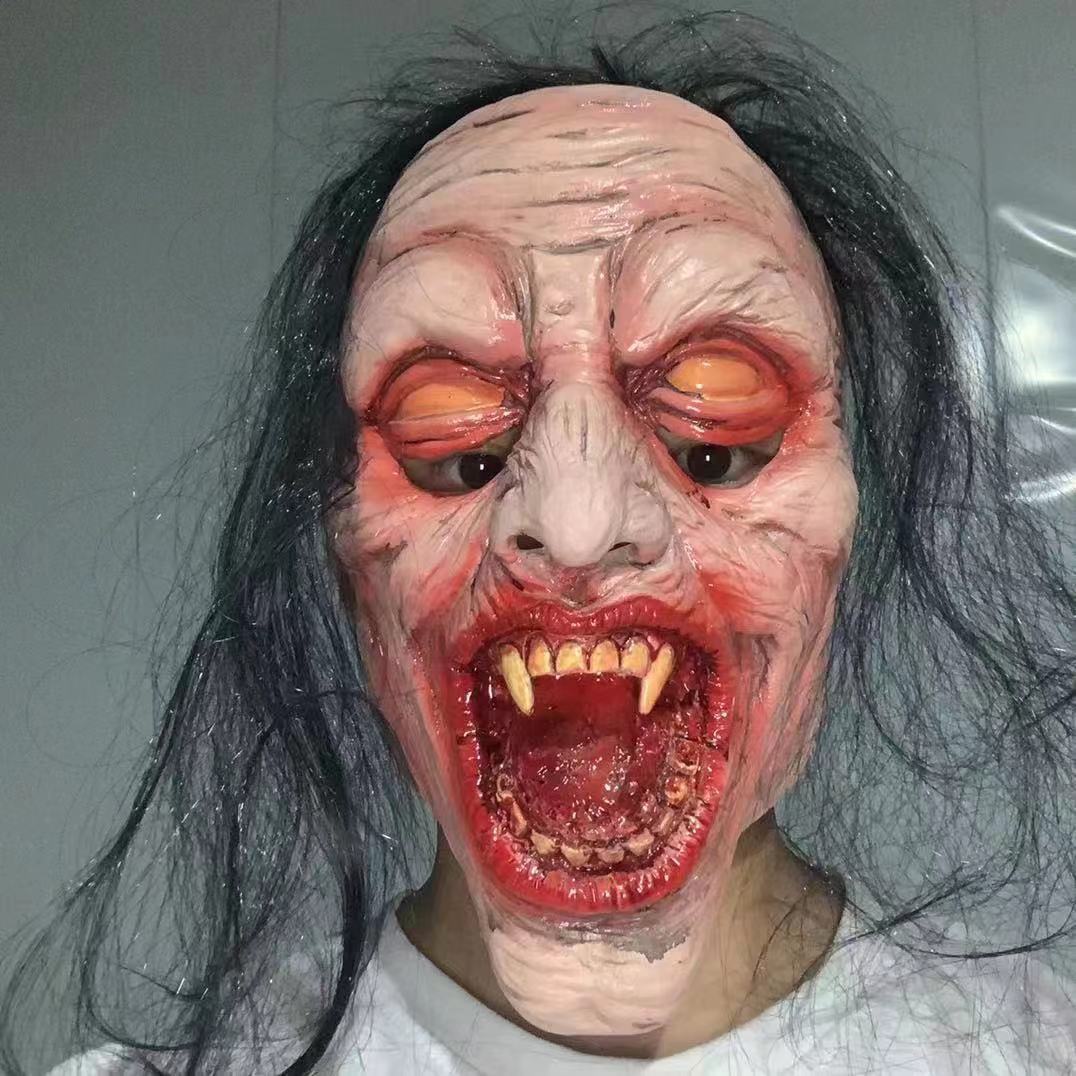 Halloween Horrible Room Escape Wigs&Mask Murder-STYLEGOING
