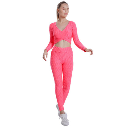 Sexy Bubble Design Women Gym Outfits