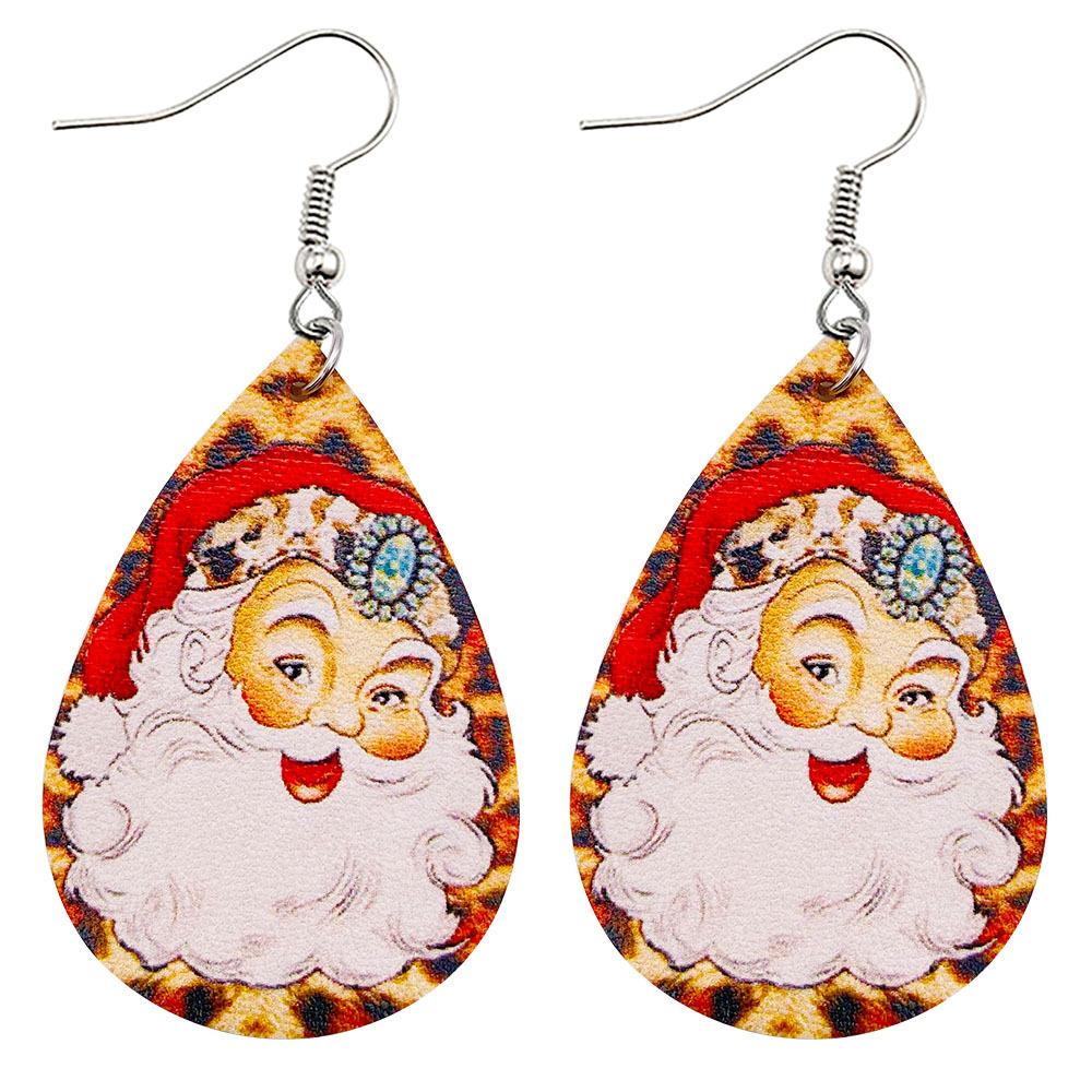 Christmas Vintage Animal Print Earrings 2 Sets