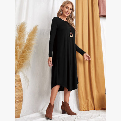 Casual Long Sleeves Midi Dresses for Women