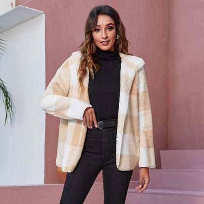 Casual Velvet Hoodies Coats for Women