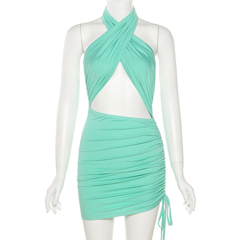 Sexy Halter Backless Summer Bodycon Dresses