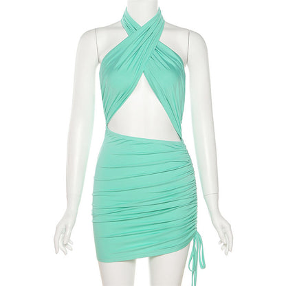 Sexy Halter Backless Summer Bodycon Dresses