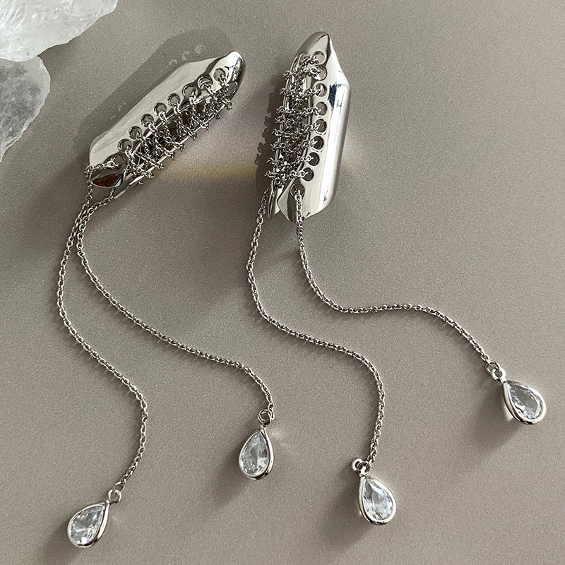 Fashion Tassels Ziron Designed Drop Earrings for Women