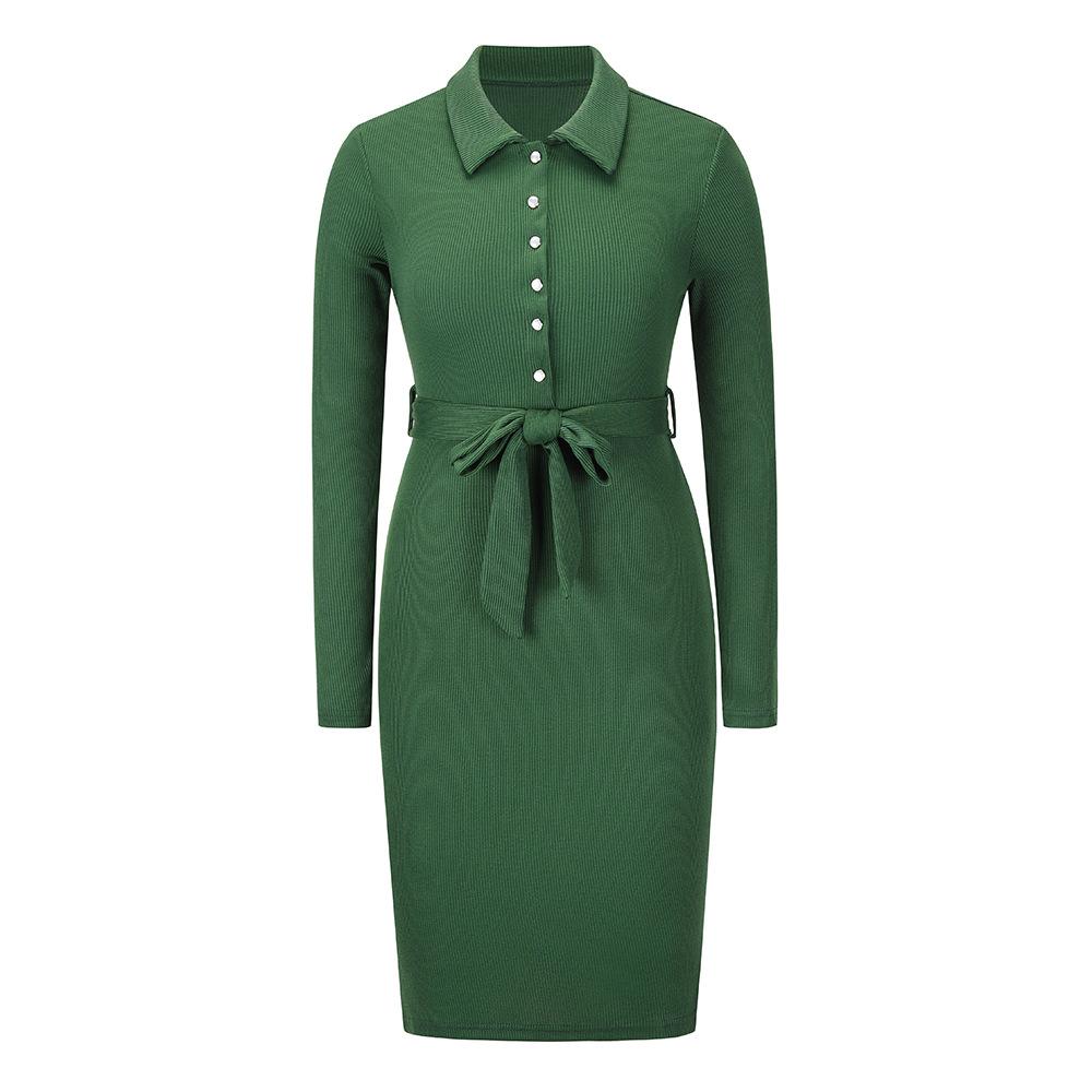 Women Knitting Pullover Bodycon Dresses-STYLEGOING