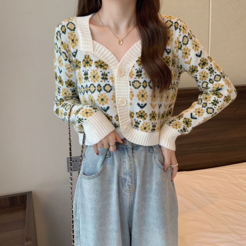 Vintage Designed Knitted Cardigan Sweaters