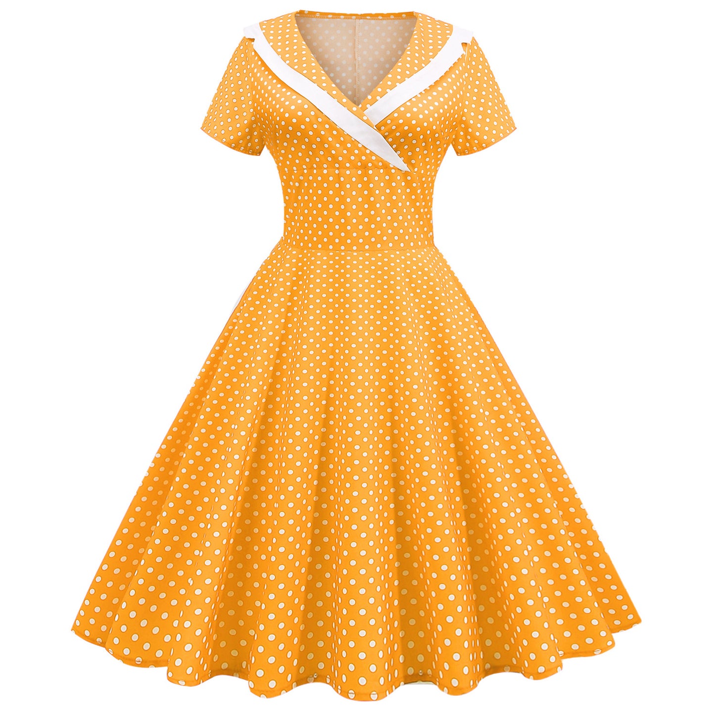 Vintage Polk Dot Women Dresses