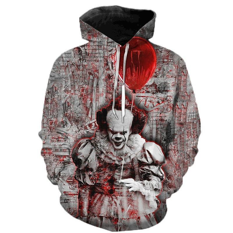 Halloween Clown 3D Prints Casual Hoodies-STYLEGOING
