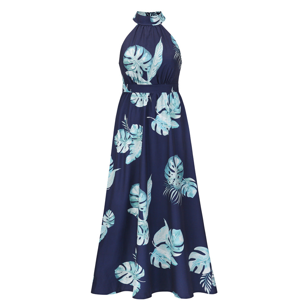 Sexy Halter Summer Long Holiday Beach Dresses