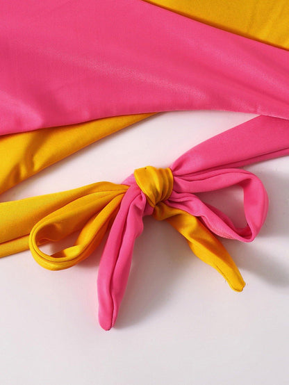 Wholsale Sexy Patchwork Colors Bikini Swimsuits-STYLEGOING