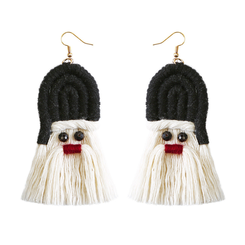 Christmas Design Boho Woven Tassel Earrings