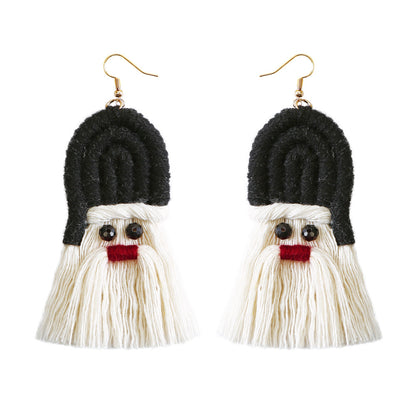 Christmas Design Boho Woven Tassel Earrings